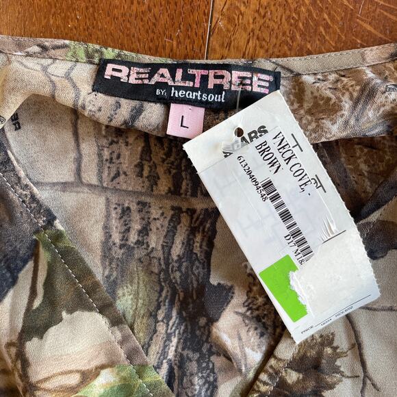Y2K 2000's RealTree by heartsoul Sheer Camo Mini Dress/Beach Cover Up - Picture 3 of 4